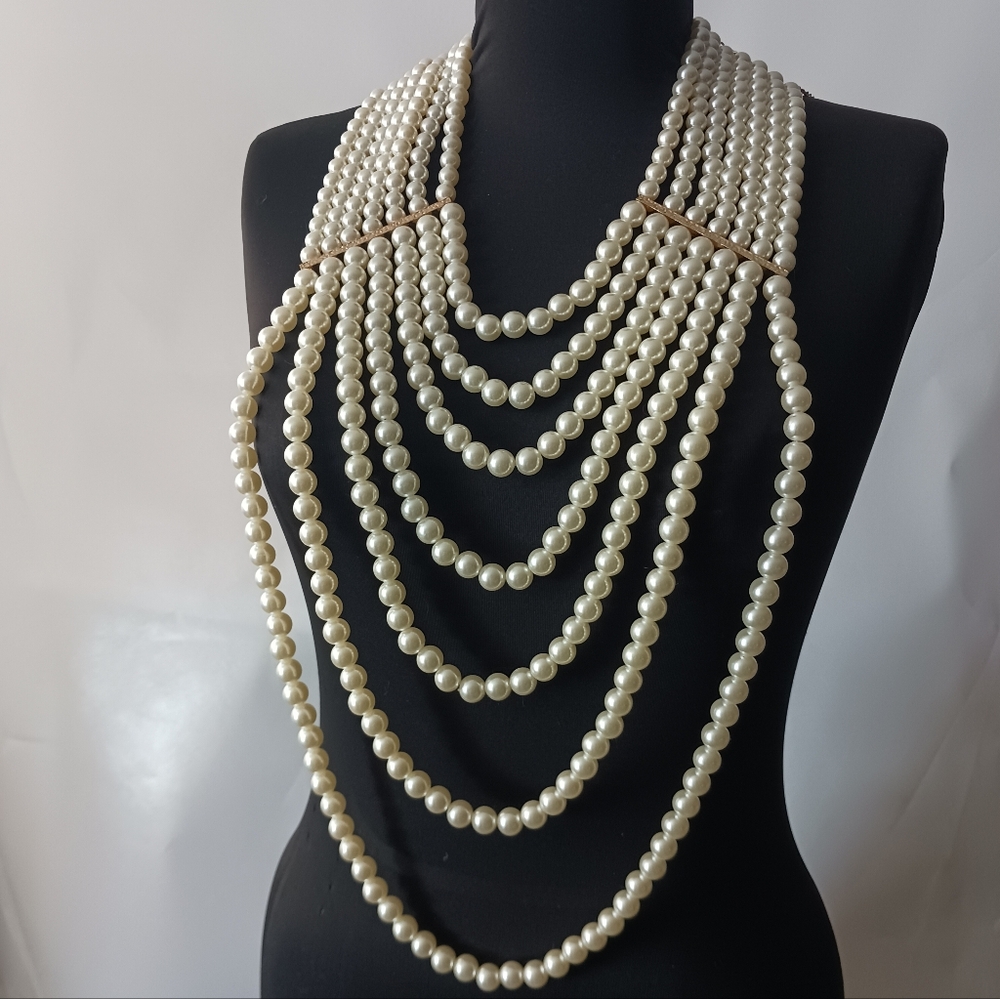 Chic Multi-Layer Pearl Necklace